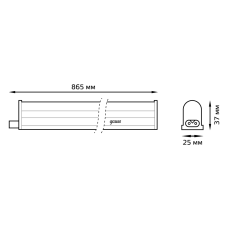 Настенный светодиодный светильник Gauss Fito Led TL 130411912 3