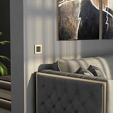 Рамка Werkel AluMax на 1 пост шампань W0013511 4690389204029 3