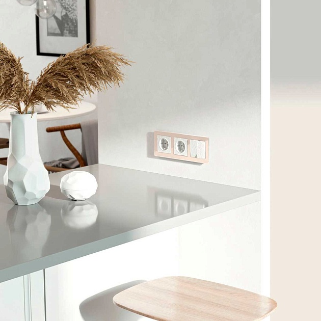 Выключатель Werkel Hammer двухклавишный проходной белый W1222001 4690389162398 Фото № 3