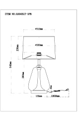 Настольная лампа Arte Lamp Pleione A5045LT-1PB 1