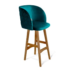 Барный стул Sheffilton SHT-ST33-1/S65 альпийский бирюзовый/светлый орех 9122532001