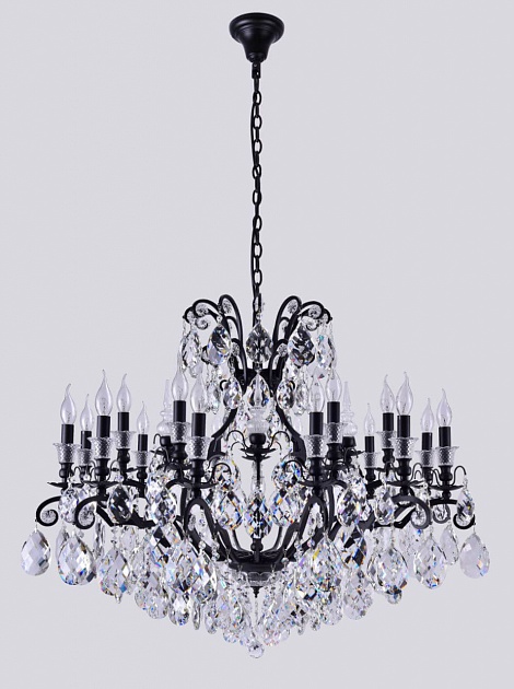 Подвесная люстра Crystal Lux Magnifico SP19 Black/Transparent Фото № 1
