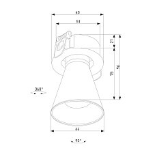 Встраиваемый светодиодный спот Elektrostandard Bell 25097/LED a068059 1