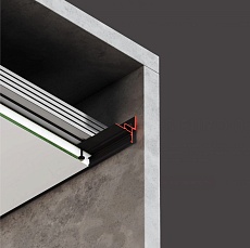 Стеновой профиль Flexy с теневым зазором 5 мм для однослойных гипсокартонных потолков 8397 GIPS EURO 03 9005 1