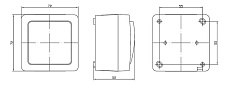 Выключатель двухклавишный IEK Germes Plus белый EVMP20-K01-10-54-EC 1