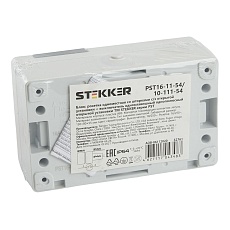 Блок розетка-выключатель Stekker серый-графит PST16-11-54/10-121-54 32761 1