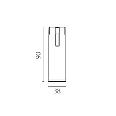 Трековый светильник Lightstar Due Hermes 210047 3