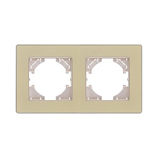 Рамка 2-постовая, золотой Kollinger Eleganz Acryl EA2GD