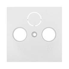 Накладка LK Studio розетки TV+FM+SAT, 2(3) отверстия (белый) LK60 865204-1