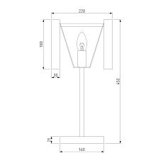 Настольная лампа Bogates Flamel 01116/1 1