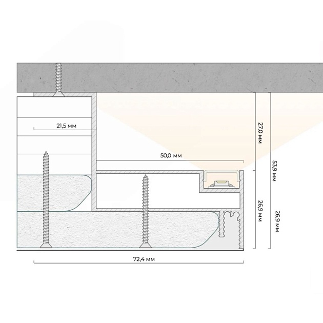 Профиль FerGipps черный ТВ 52 УТ000002480 изображение 4 Профиль FerGipps черный ТВ 52 УТ000002480 Фото № 4