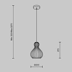 Подвесной светильник Maytoni Roots MOD192PL-01W 4