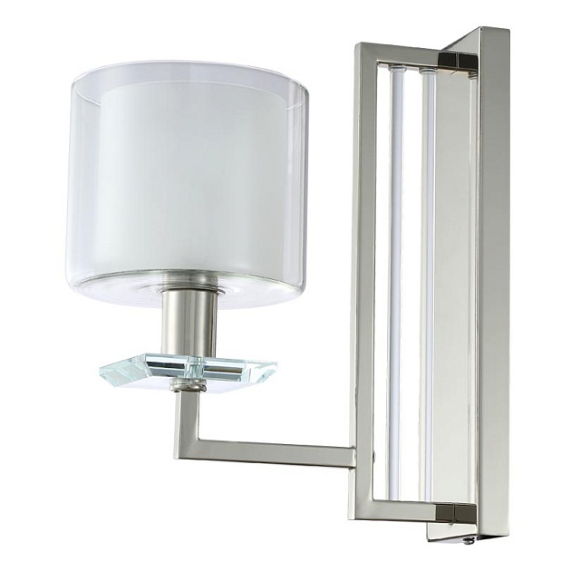 Бра Crystal Lux Nicolas AP1 Nickel/White Фото № 1