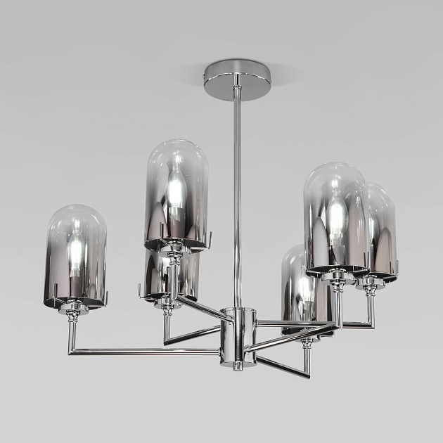 Подвесная люстра Eurosvet Pluto 60156/6 хром изображение 1 Подвесная люстра Eurosvet Pluto 60156/6 хром Фото № 1