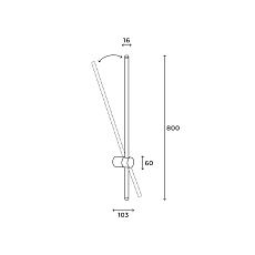 Настенный светильник Hesby Lighting Edge HSBL_0225 1