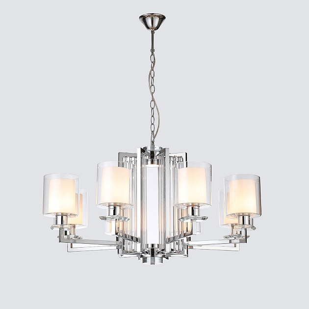 Подвесная люстра iLamp King RM6201-8 CR+CL изображение 1 Подвесная люстра iLamp King RM6201-8 CR+CL Фото № 1