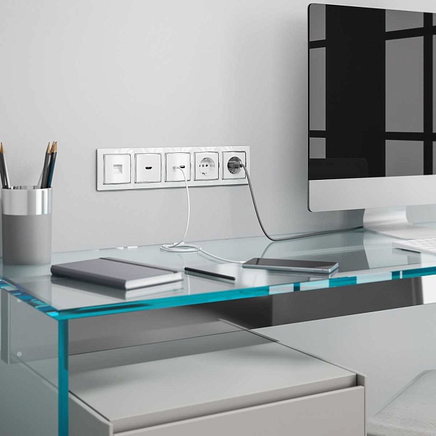 Розетка HDMI Werkel белый W1186001 4690389155543 Фото № 7