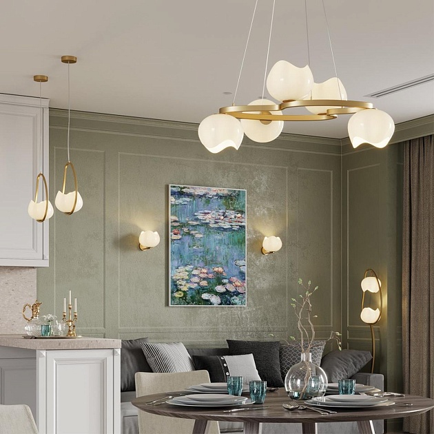 Бра Odeon Light Modern Waterlily 4873/2W изображение 8 Бра Odeon Light Modern Waterlily 4873/2W Фото № 8