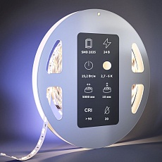 Светодиодная лента Maytoni 19,2W/m 140LED/m 2835SMD от теплого до холодного 5M 201124 1