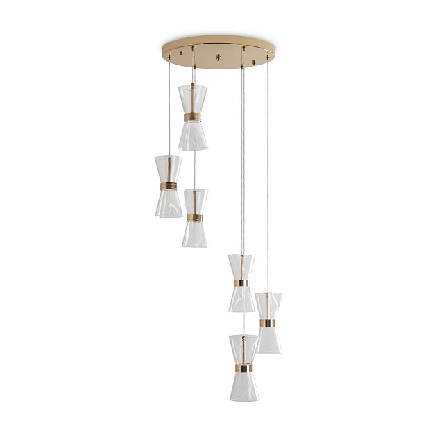 Подвесная светодиодная люстра Freya Dress FR5438PL-L37G Фото № 1