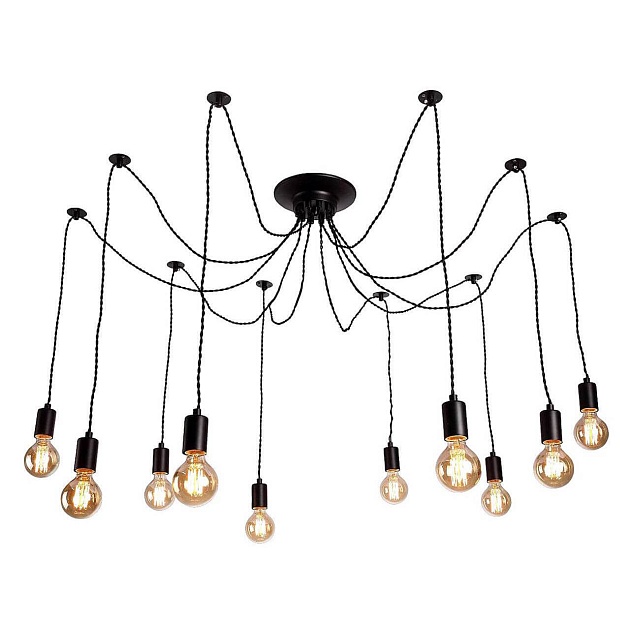 Подвесная люстра Arte Lamp 76 A9184SP-10BK Фото № 1