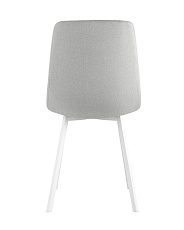Кухонный стул Stool Group Chilly рогожка светло-серый (ножки белые) OS-2011 1009-34 wl 4