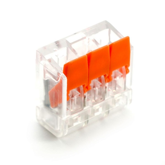 Универсальная компактная клемма 3-проводная Stekker, LD221-413 32394 изображение 3 Универсальная компактная клемма 3-проводная Stekker, LD221-413 32394 Фото № 3