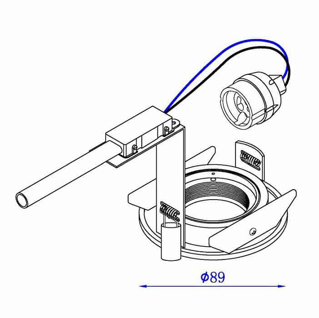 Встраиваемый светильник Lucide Eas 10910/01/12 изображение 2 Встраиваемый светильник Lucide Eas 10910/01/12 Фото № 2