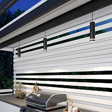 Уличный подвесной светодиодный светильник Elektrostandard DLR023 35084/H черный a061364 4