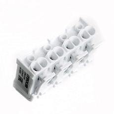 Клемма монтажная с/з Stekker для подключения фазных проводников, 4 контактные группы (3 ввода, 3 вывода на полюс), LD294-5104 32958 3