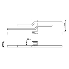 Бра Escada Rail 10219/2LED White 1