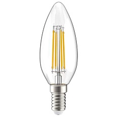 Лампа светодиодная филаментная IEK E14 7W 4000K прозрачная LLF-C35-7-230-40-E14-CL 2