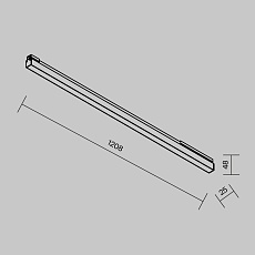 Уличный трековый светильник Maytoni Outdoor O-TR02-1-S-30WB4K 2