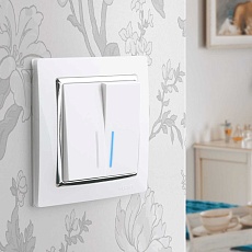 Рамка на 1 пост Werkel Snabb белый/хром W0011901 4690389160677 2