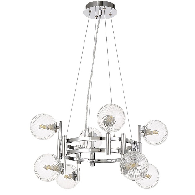 Подвесная люстра Crystal Lux Luxury SP8 Chrome Фото № 4