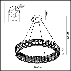 Подвесная люстра Odeon Light VERSION 5071/100L 2