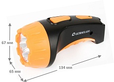 Рабочий светодиодный фонарь Ultraflash Accu Profi аккумуляторный 135х70 15 лм LED3804  9215 3