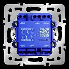 Механизм проходного переключателя двухклавишного 10А S70 Voltum VLS0203M 2