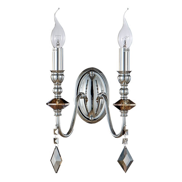 Бра Crystal Lux MERCEDES AP2 CHROME/SMOKE изображение 1 Бра Crystal Lux MERCEDES AP2 CHROME/SMOKE Фото № 1