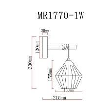 Бра MyFar Bella MR1770-1W 1