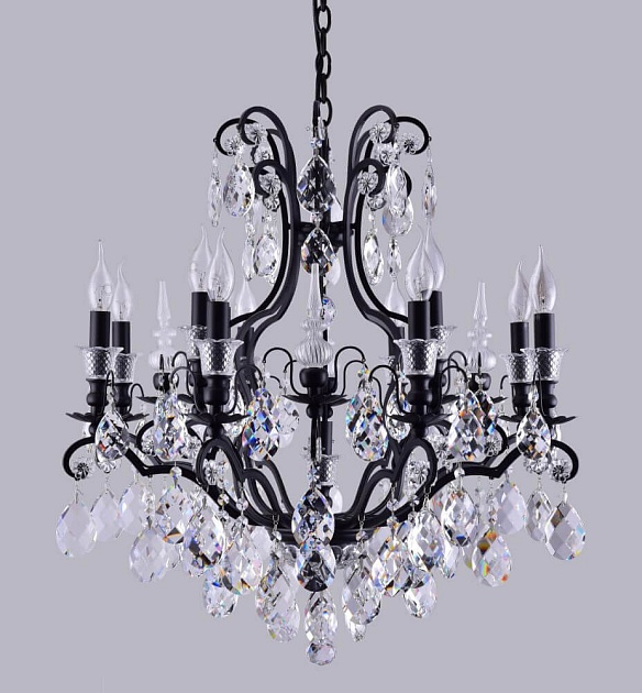 Подвесная люстра Crystal Lux Magnifico SP13 Black/Transparent Фото № 3
