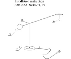 Настольная лампа Kink Light Некси 09440-T,19(3000K) 2