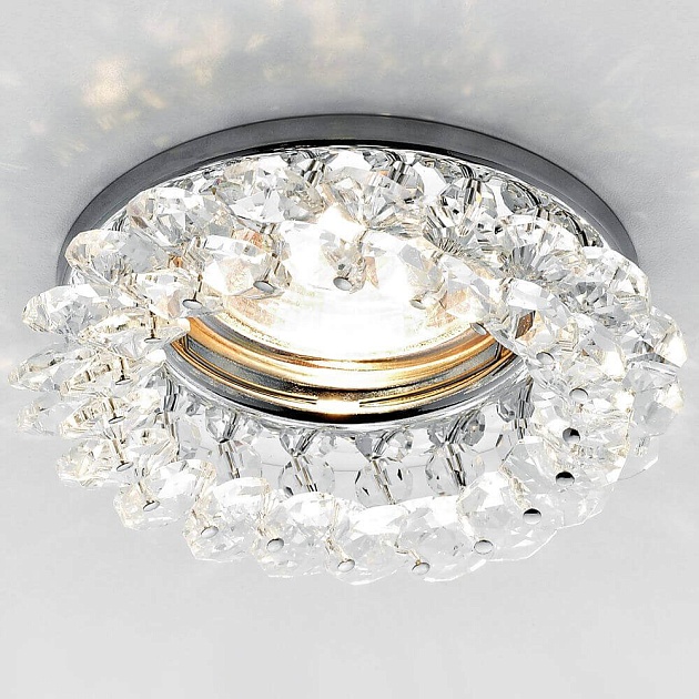 Встраиваемый светильник Ambrella light Crystal K206 CL/CH фото 2