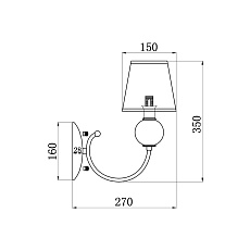 Бра Vele Luce Bella VL2014W01 2
