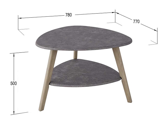 Журнальный стол Мебелик Бруклин 006932 изображение 3 Журнальный стол Мебелик Бруклин 006932 Фото № 3