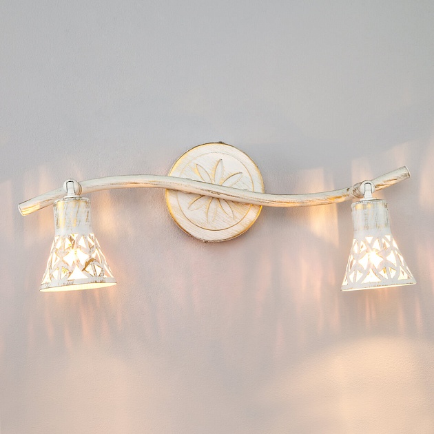 Спот Eurosvet 20027/2 белый с золотом изображение 4 Спот Eurosvet 20027/2 белый с золотом Фото № 4