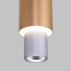 Подвесной светодиодный светильник Eurosvet Bento 50204/1 матовое серебро/матовое золото 4
