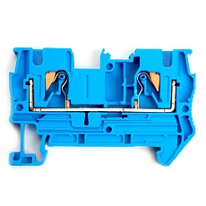 Зажим пружинный, 3-проводной проходной ЗНИ - 4 ,JXB PT 4 TW, синий LD573-2-40 49252 5