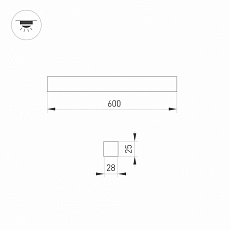 Потолочный светодиодный светильник Arlight Snap-Starline-Flat-S600-13W Warm3000 031569 1