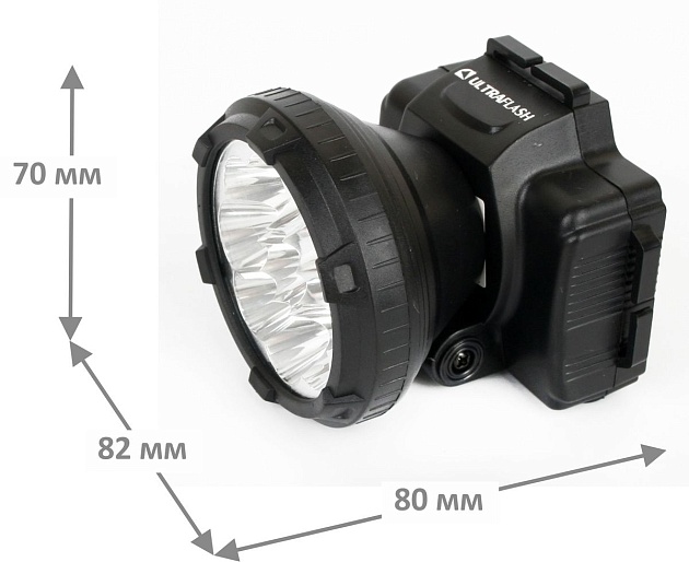Налобный светодиодный фонарь Ultraflash Headlite аккумуляторный 90х75 33 лм LED5363 11257 фото 3